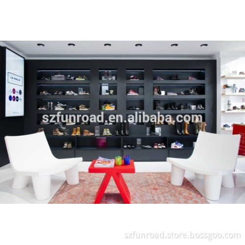 New Style Shoes Display Shelves For Retail Shoes Stores Interior Design